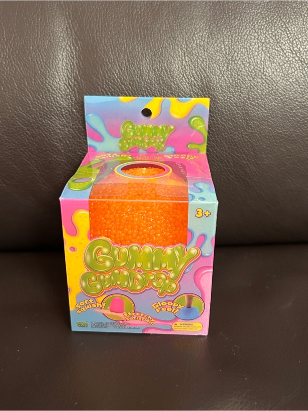 Orange Gummy Gumdrop Fidget Squishy Toy NEW